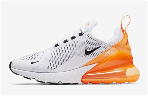 nike 270 white and orange